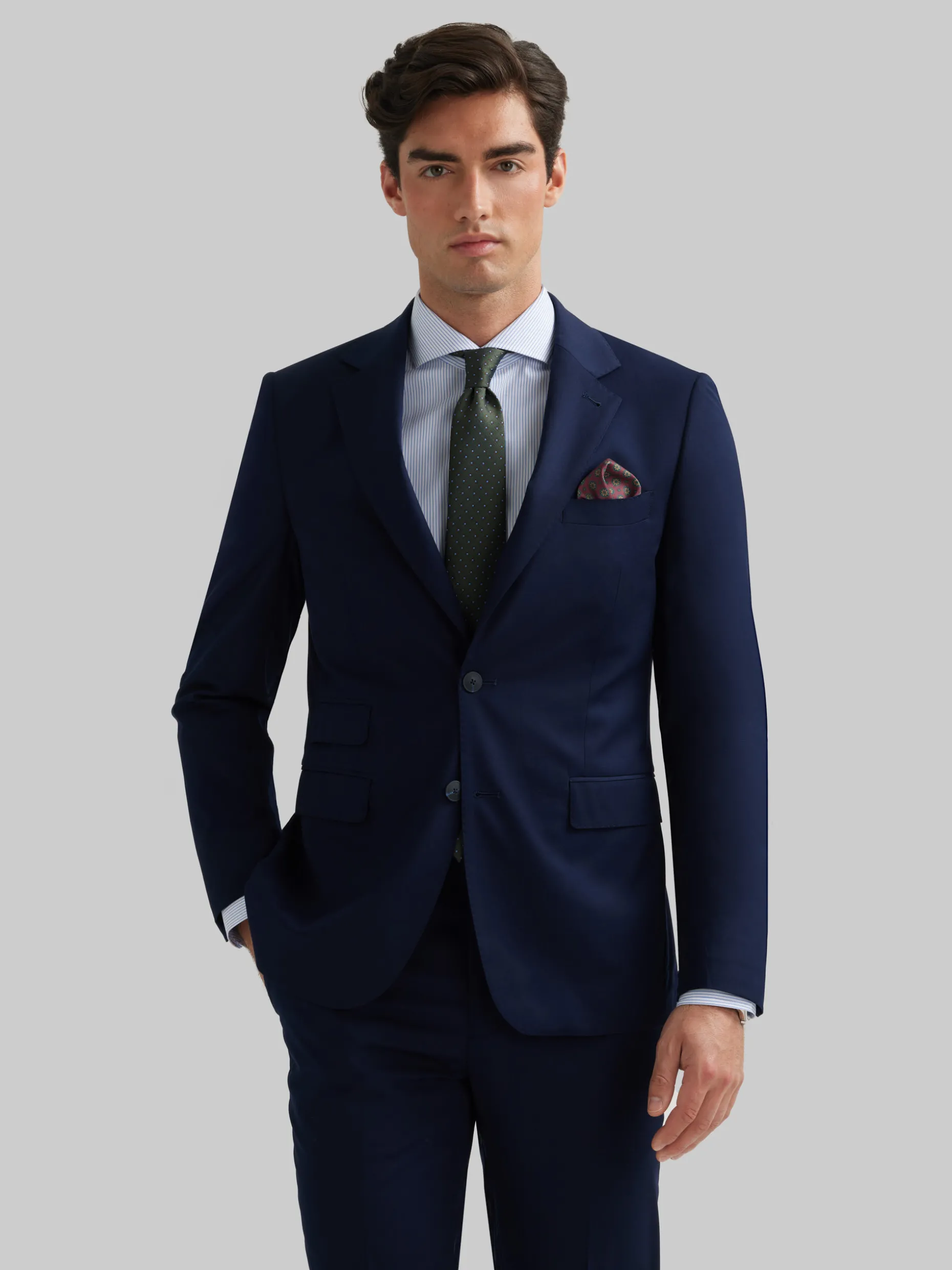 AMERICANA PLAIN SLIM AZUL MARINO