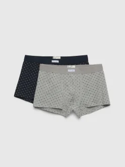 BOXER GRAIN AZUL MARINO