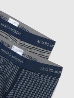 BOXER STRIPES AZUL MARINO