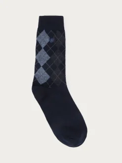 CALCETINES ROMBOS GRIS