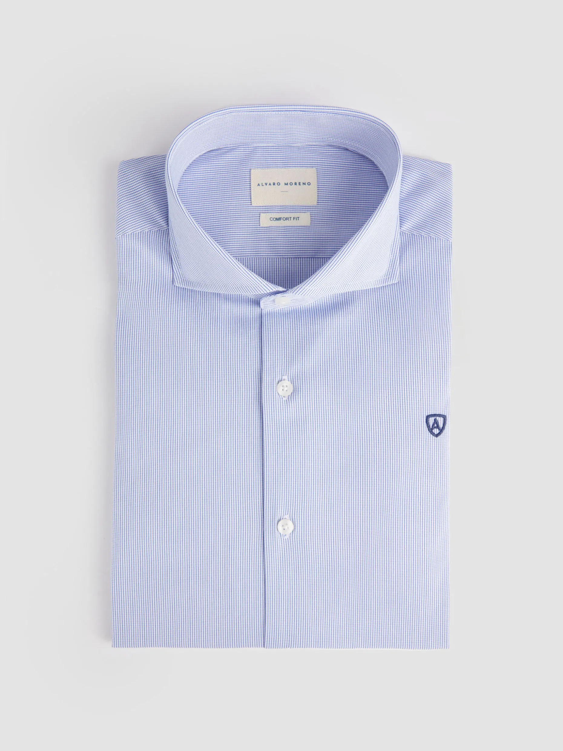 CAMISA COMFORT CHECKS AZUL