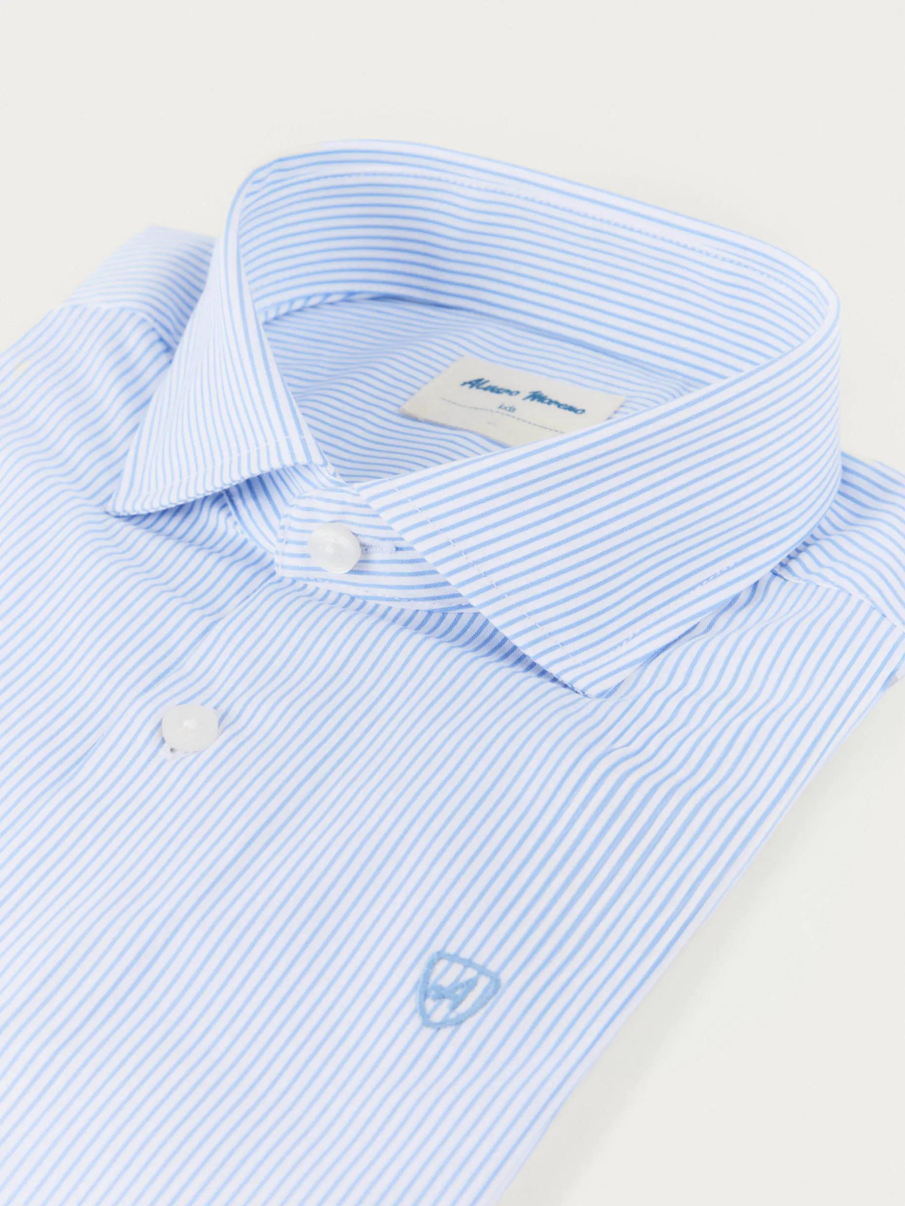 CAMISA COMFORT RAYAS KIDS CELESTE