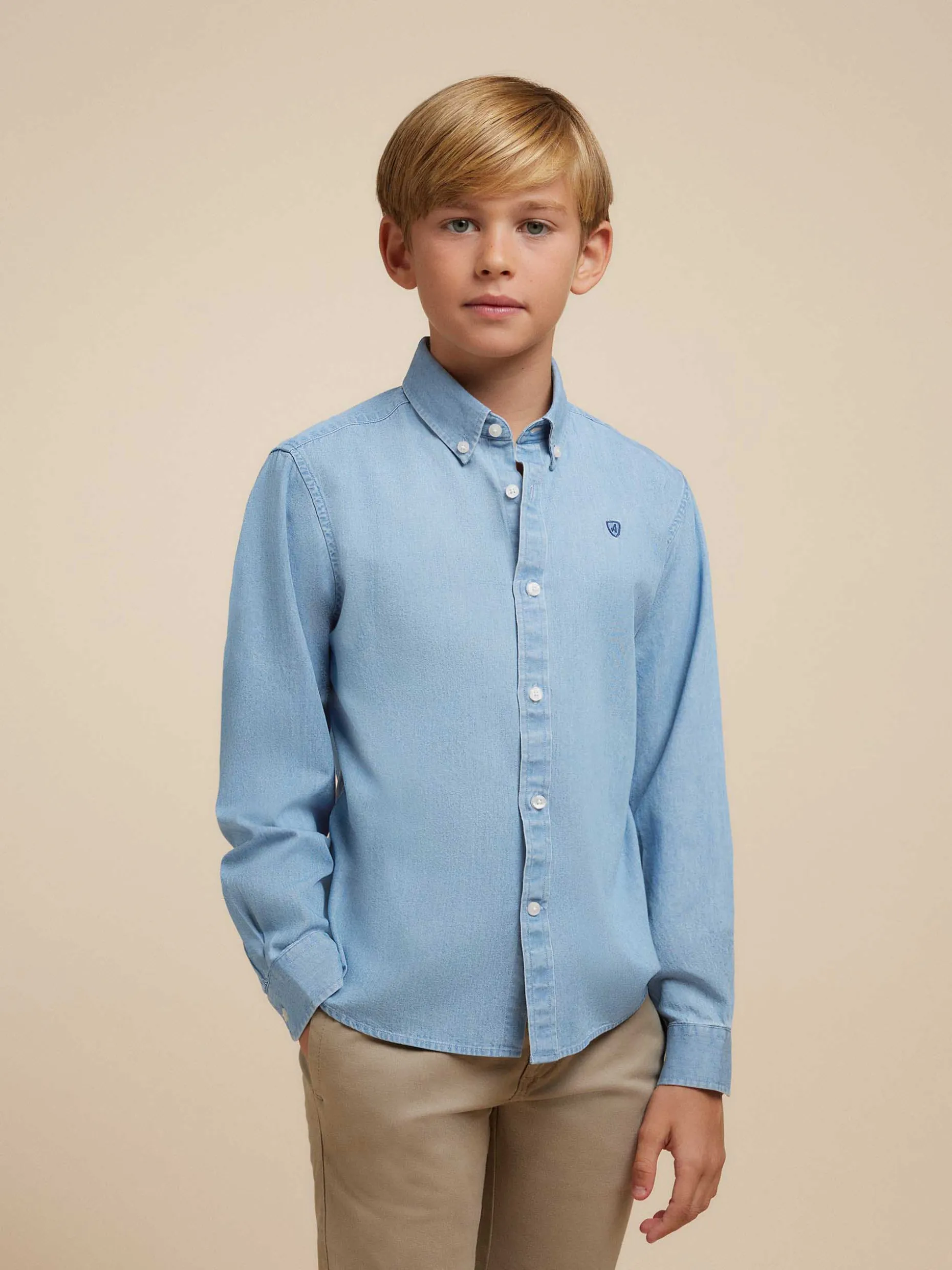 CAMISA DENIM KIDS CELESTE