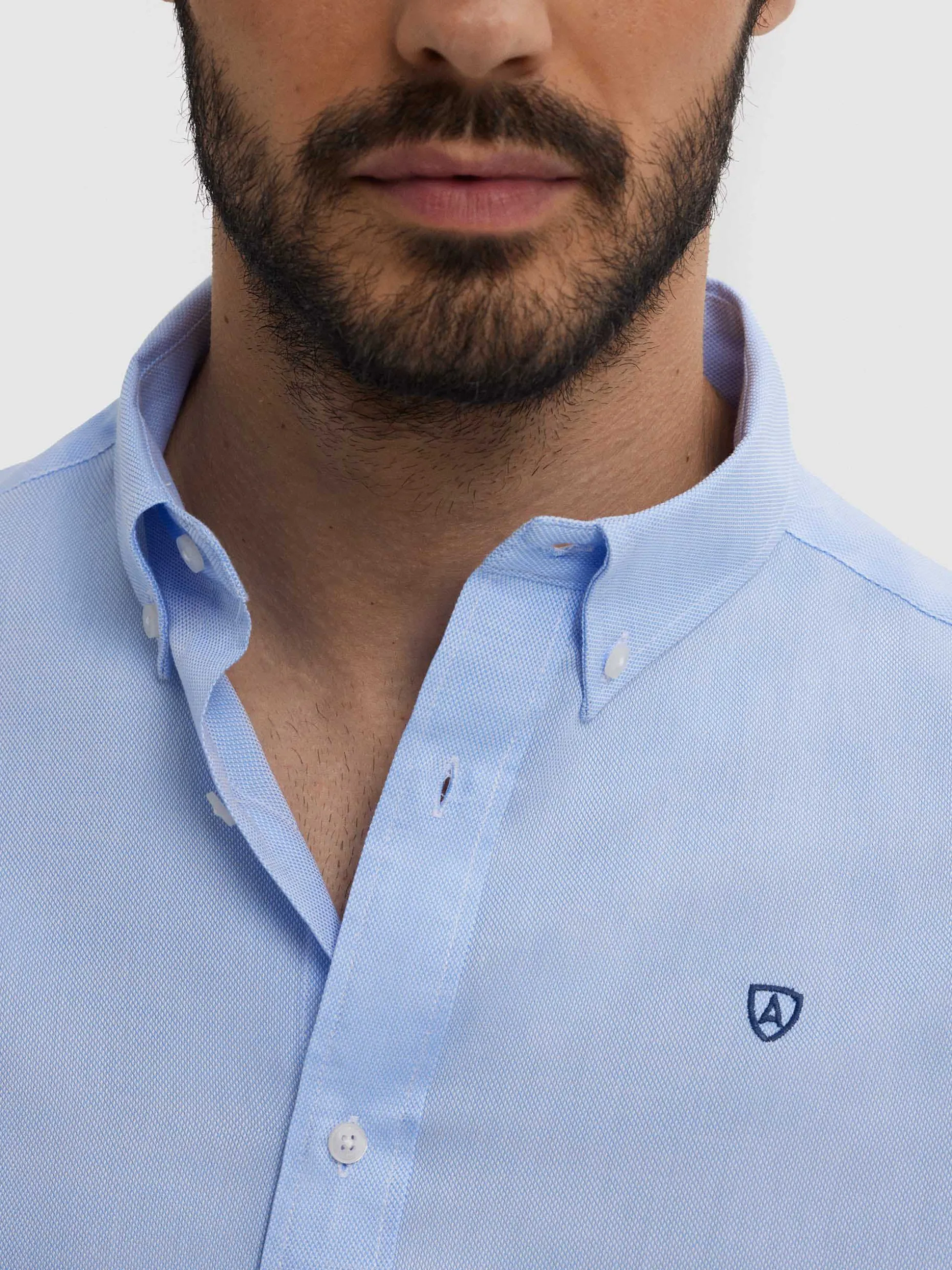 CAMISA ESTRUCTURA DUTTON AZUL