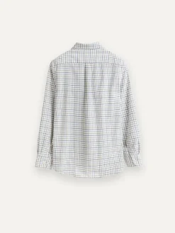 CAMISA FLANNEL CHECKS AZUL MARINO