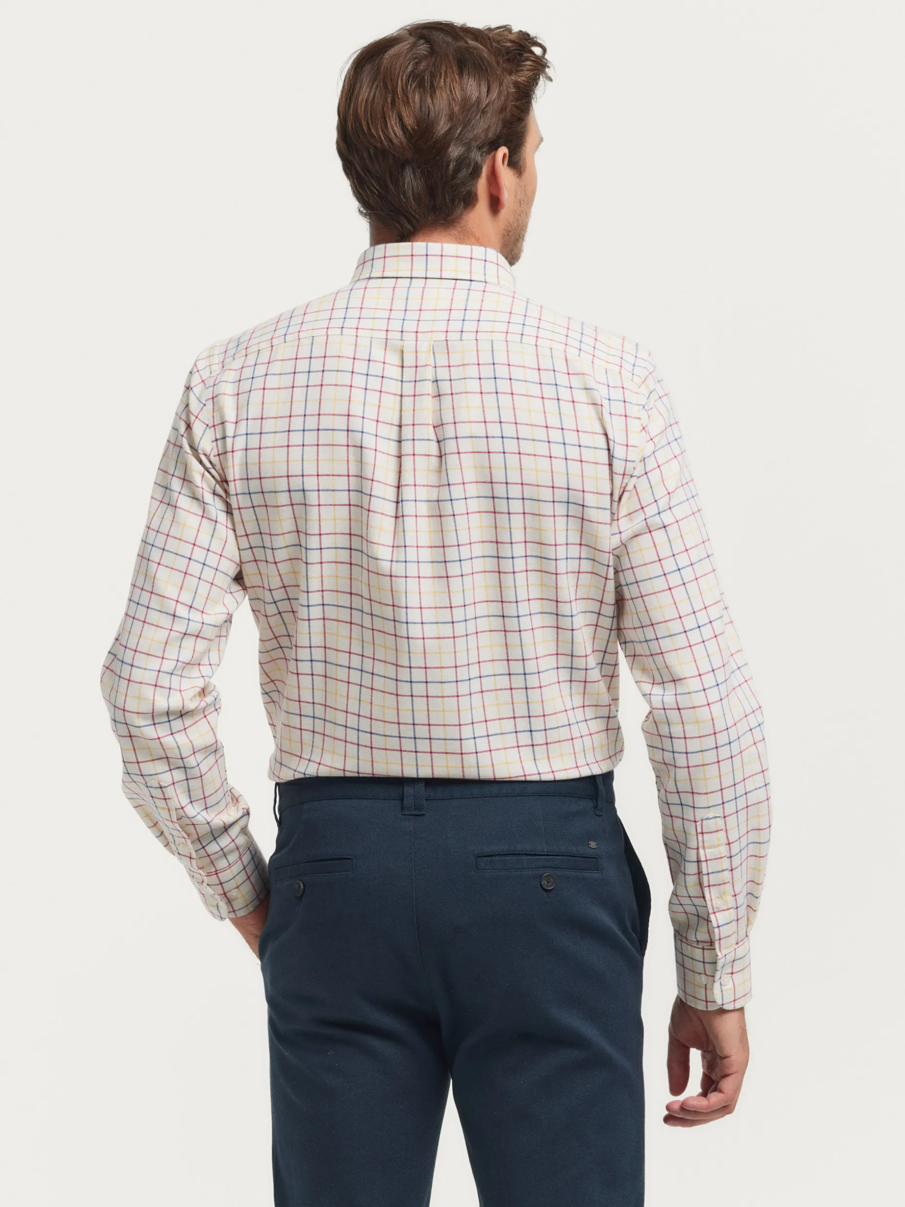 CAMISA FLANNEL CHECKS BURDEOS