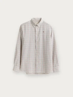 CAMISA FLANNEL CHECKS BURDEOS