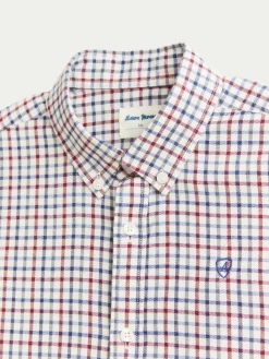 CAMISA FLANNEL CHECKS KIDS BURDEOS