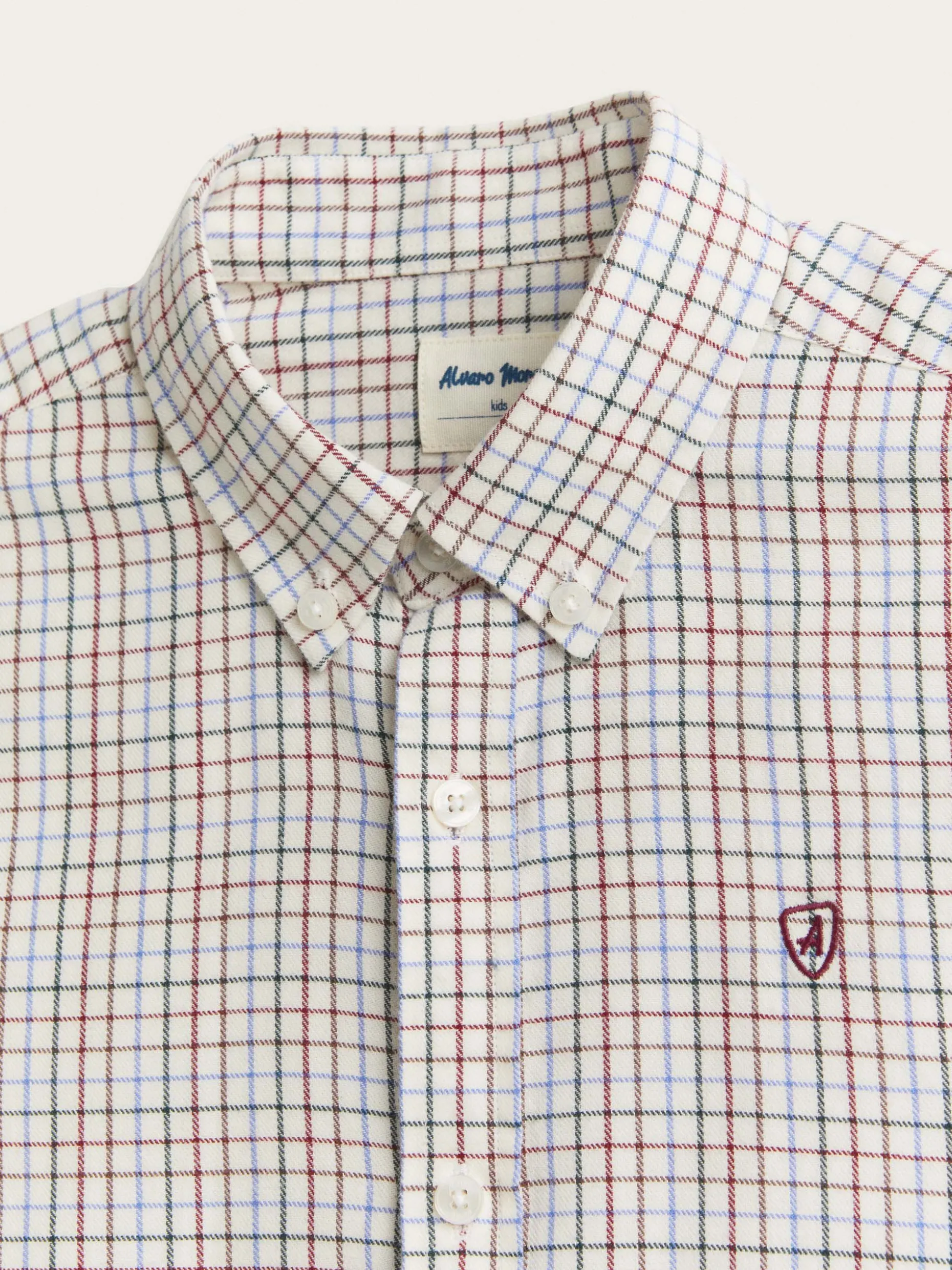 CAMISA FLANNEL CHECKS KIDS BURDEOS