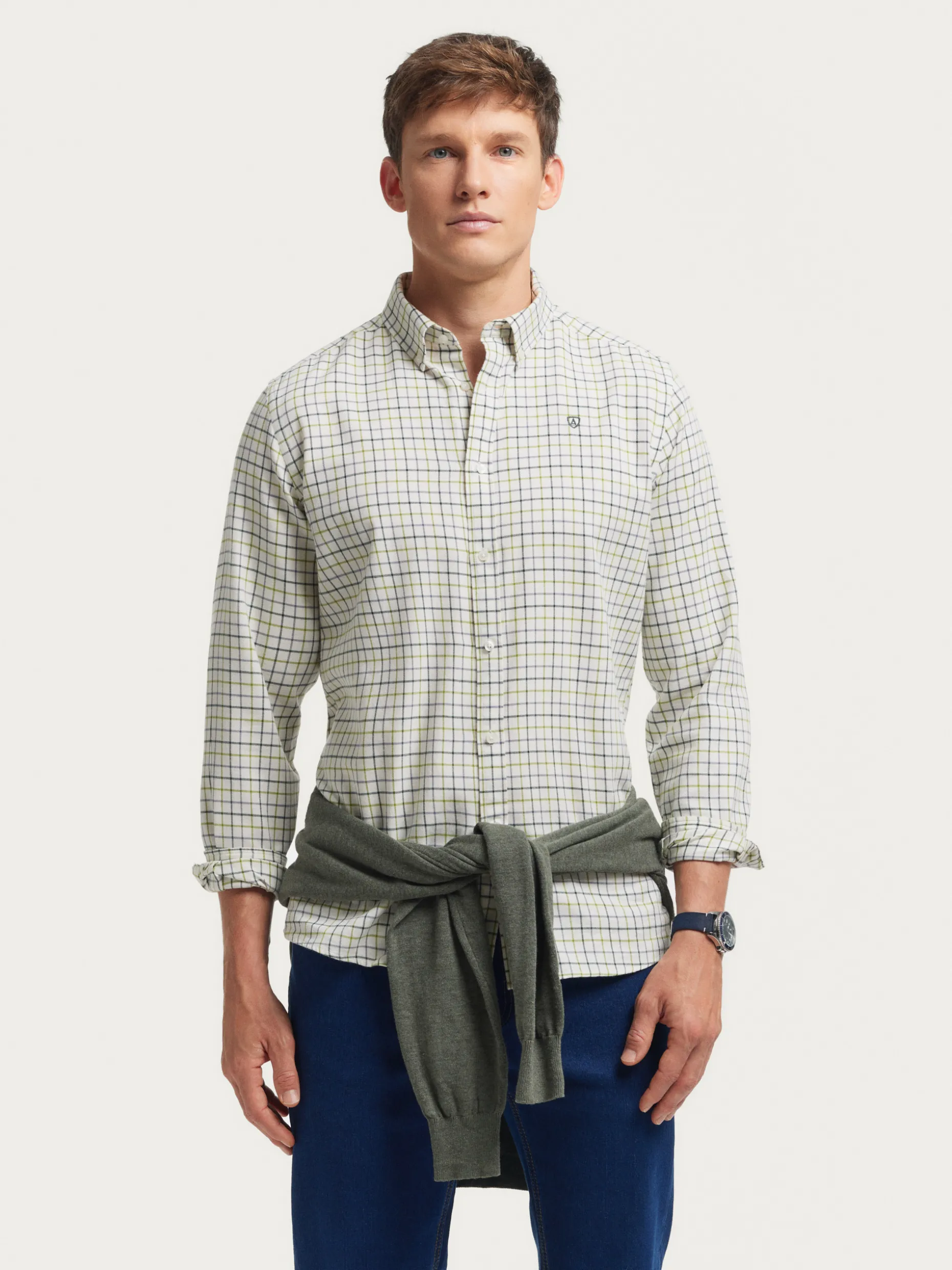 CAMISA FLANNEL CHECKS VERDE