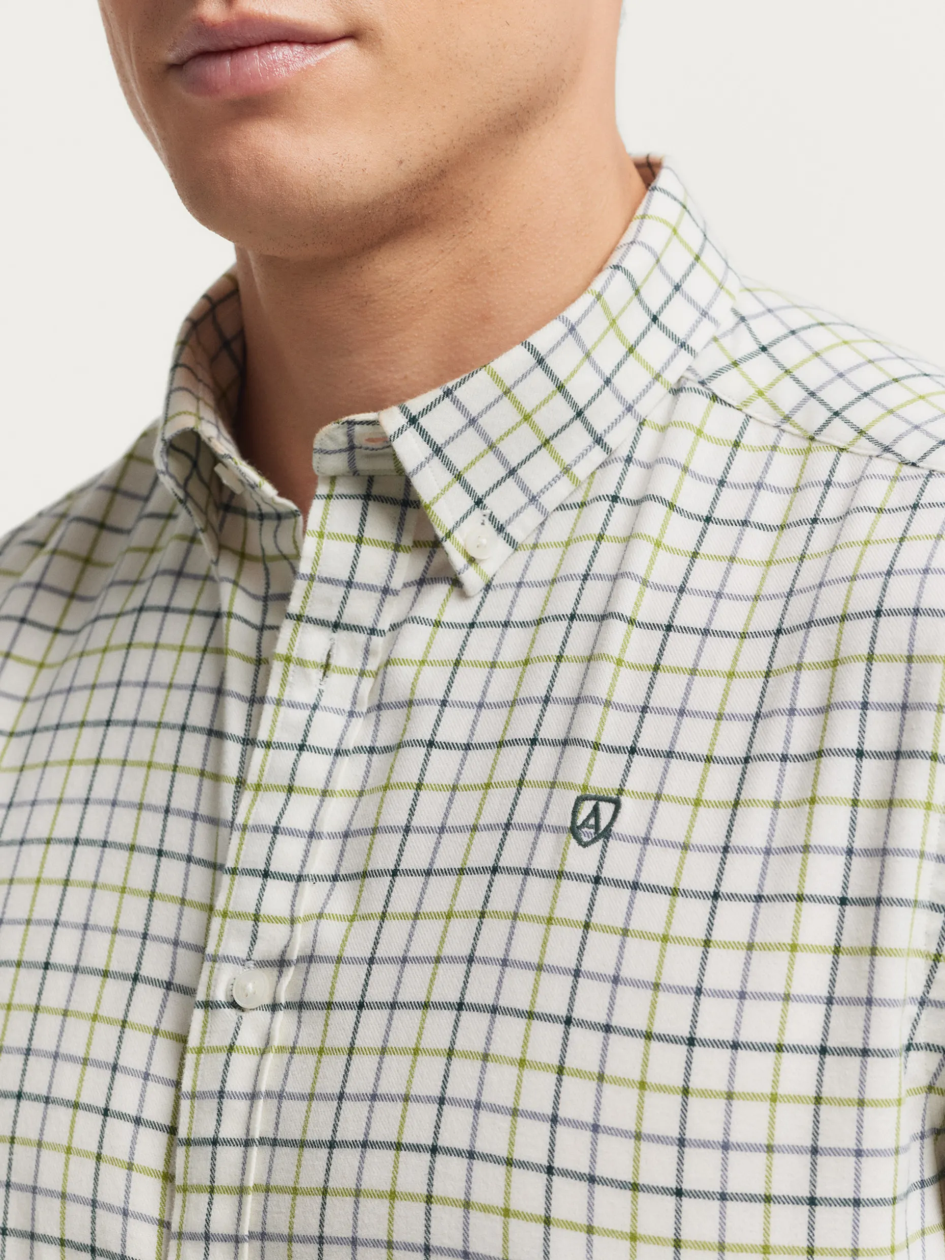 CAMISA FLANNEL CHECKS VERDE