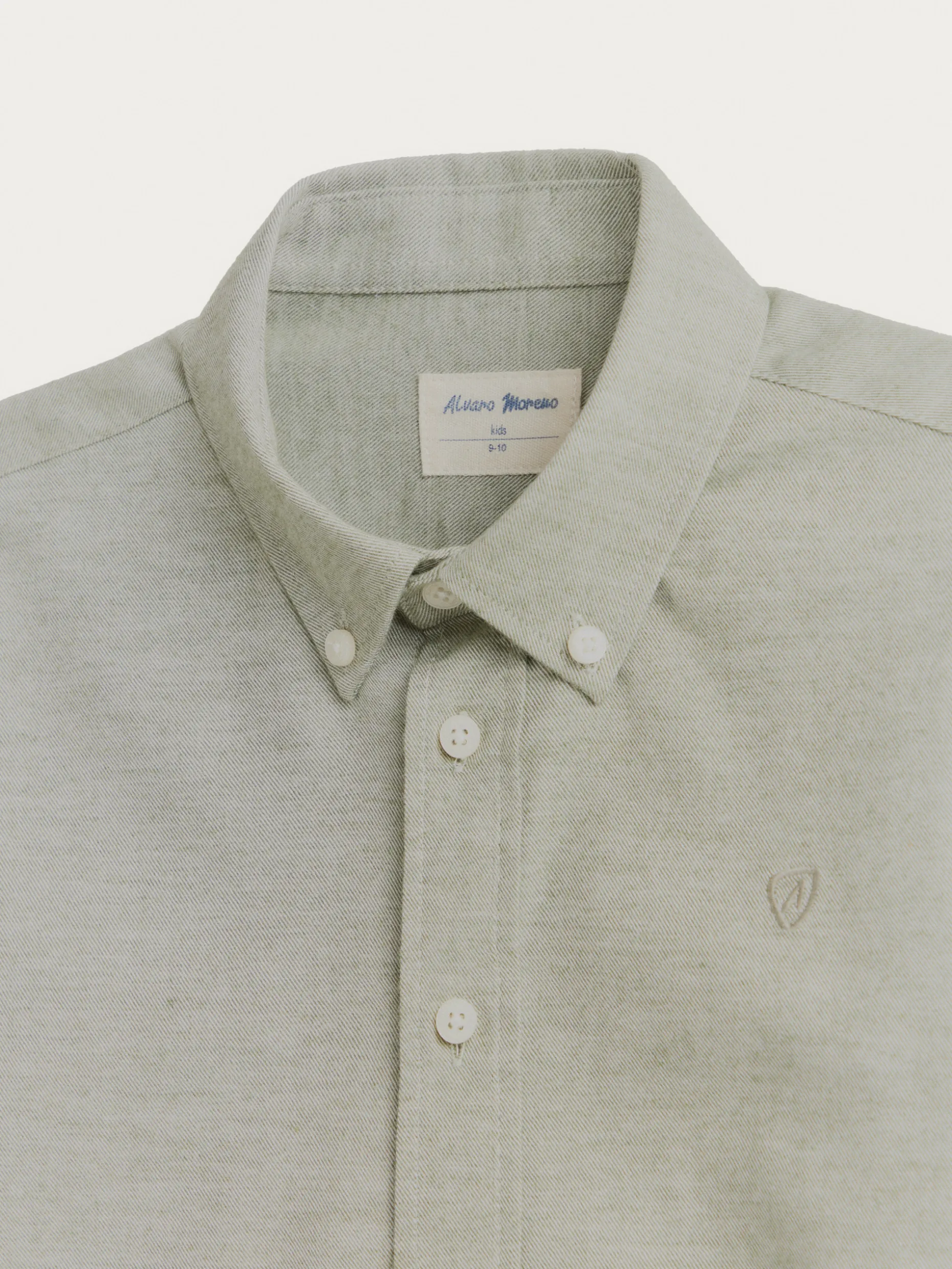 CAMISA FLANNEL TWILL KIDS VERDE
