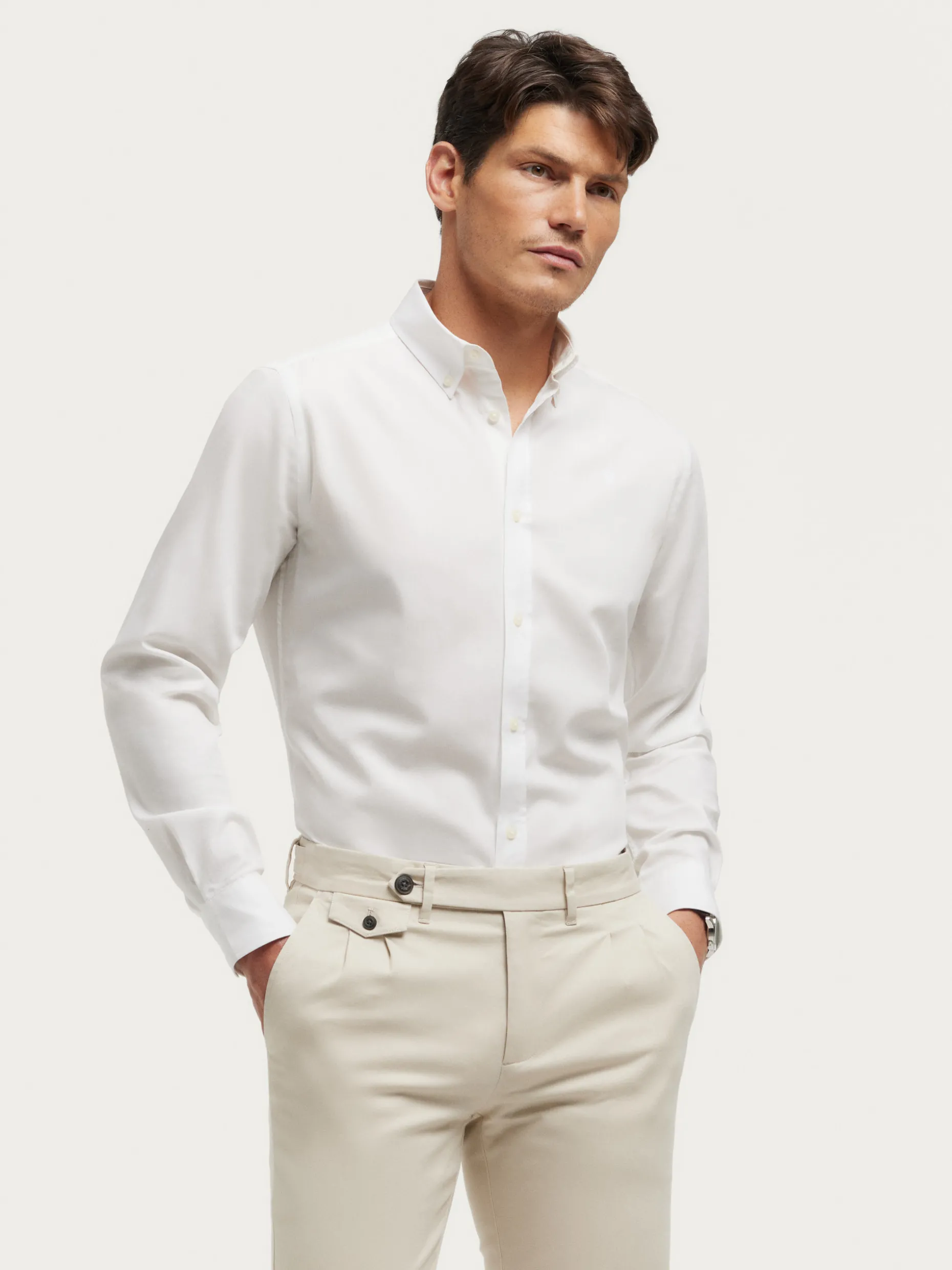 CAMISA MICROESPIGA BLANCO