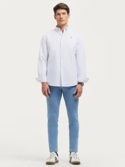 CAMISA OXFORD ASTON CELESTE