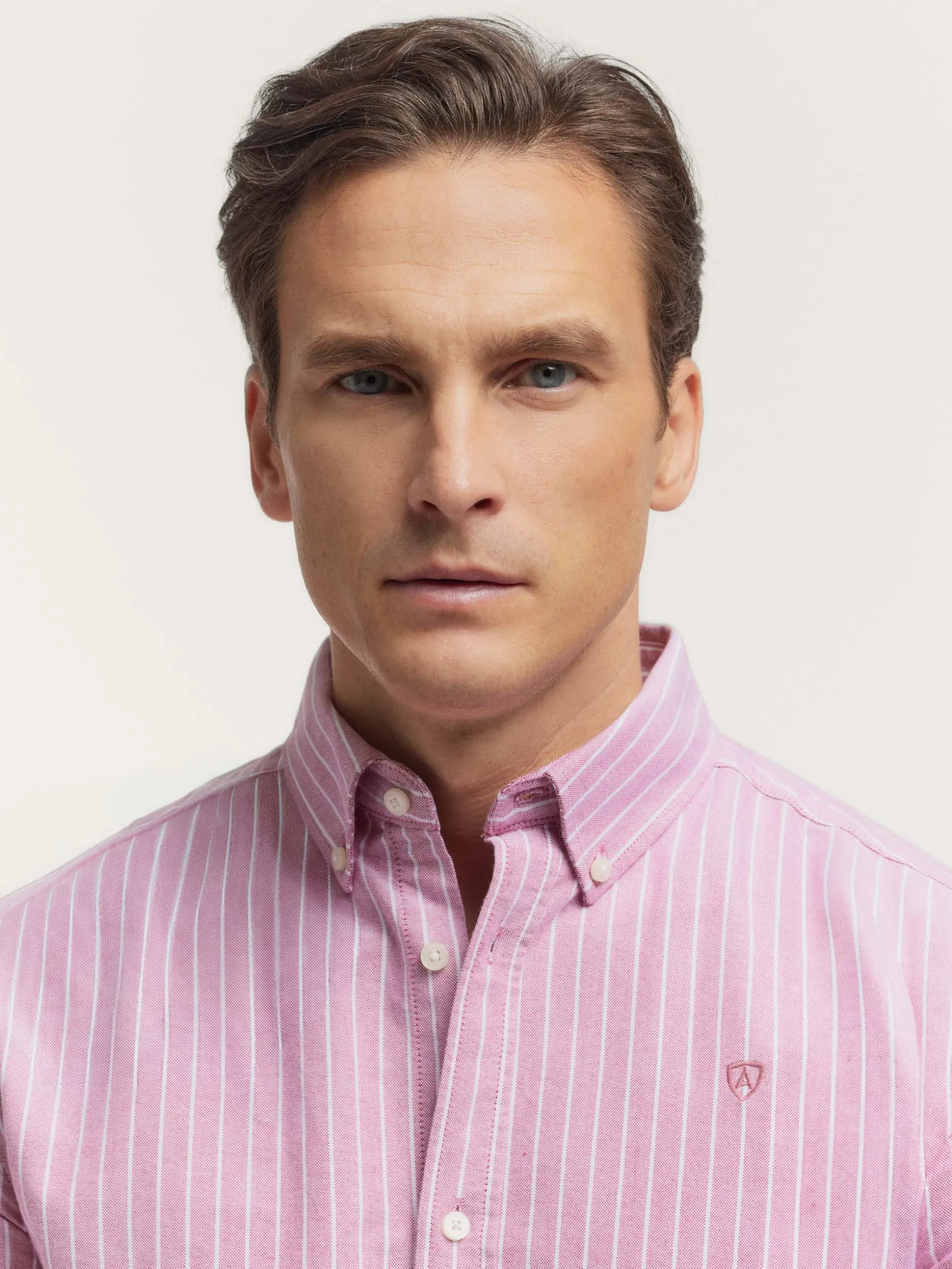 CAMISA OXFORD CLUB BURDEOS