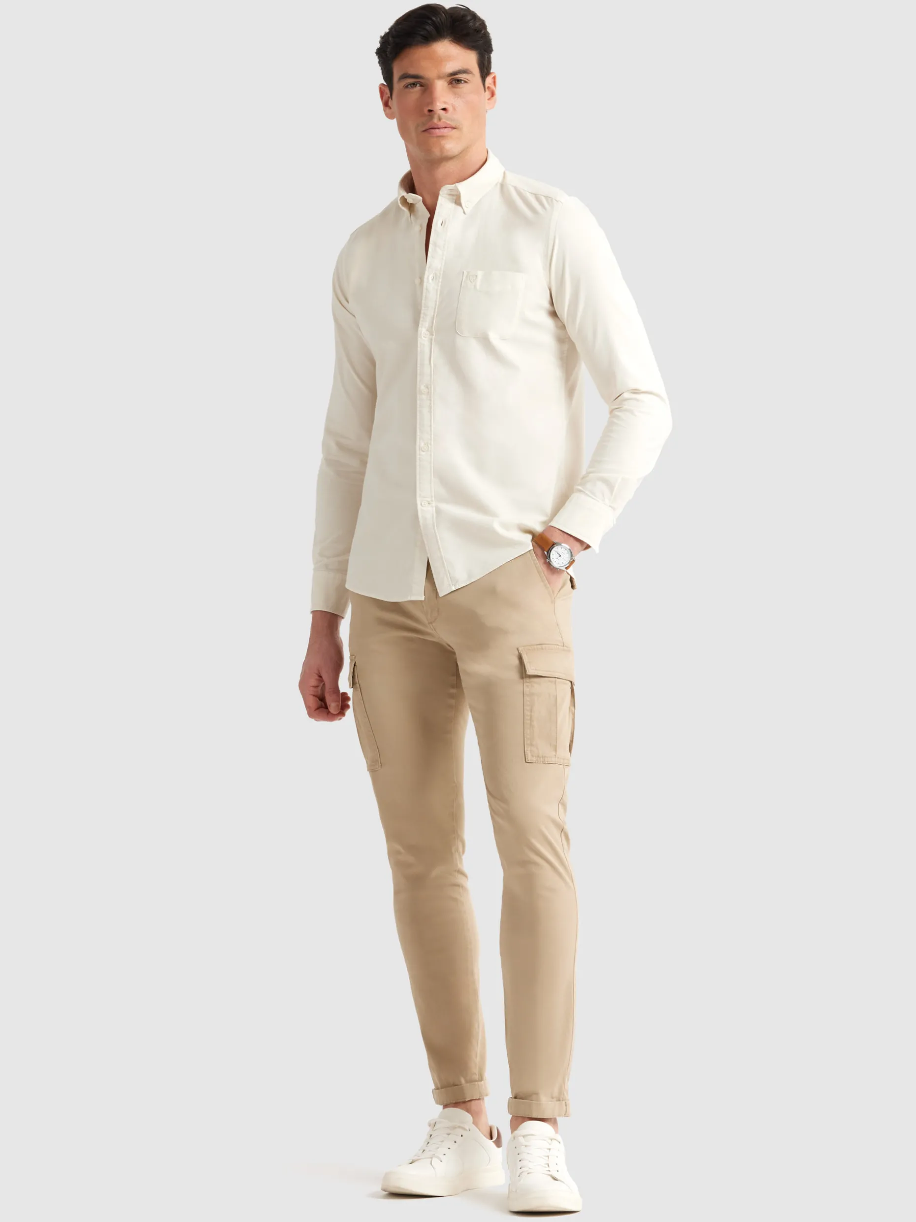 CAMISA OXFORD POCKET DYE CRUDO