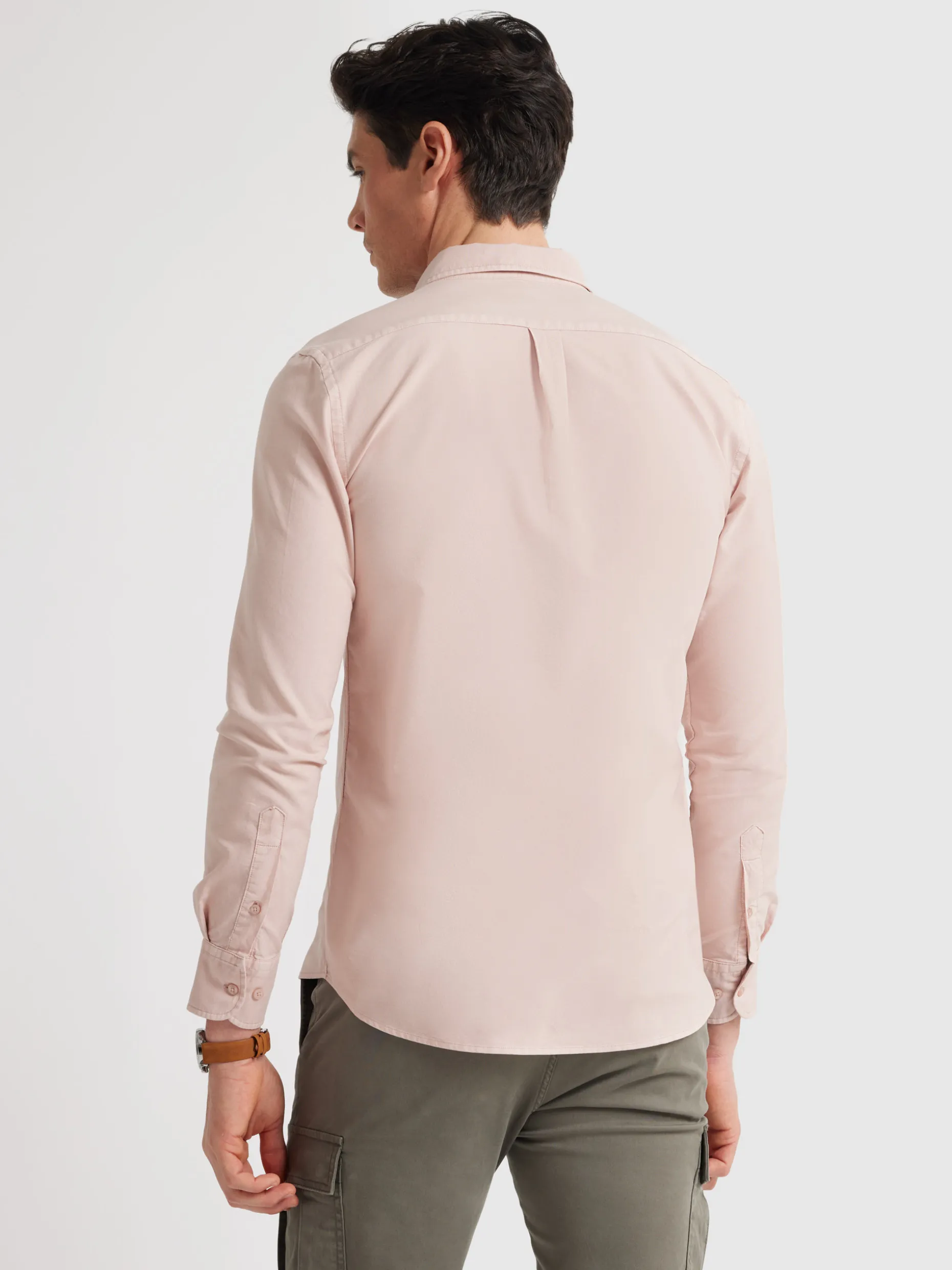 CAMISA OXFORD POCKET DYE ROSA