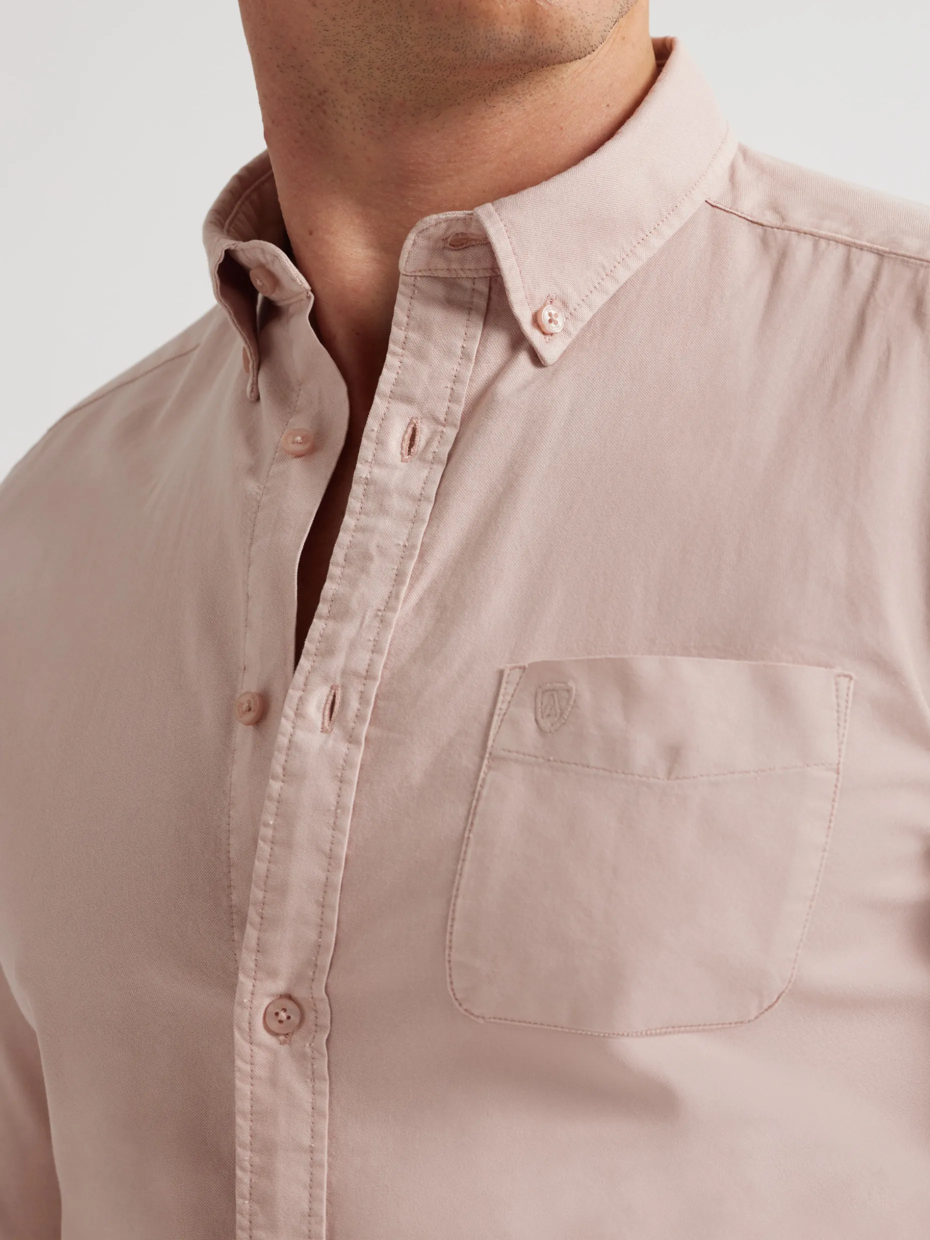 CAMISA OXFORD POCKET DYE ROSA