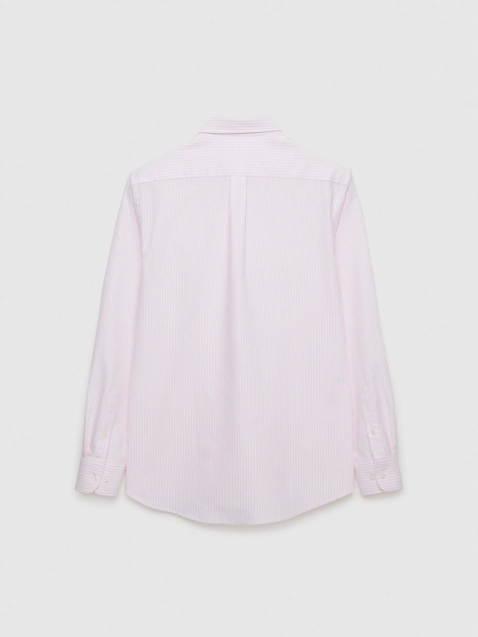 CAMISA OXFORD RAYAS BASIC ROSA