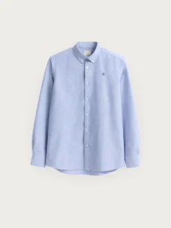 CAMISA OXFORD SOLID AZUL