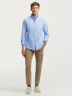 CAMISA OXFORD SOLID AZUL