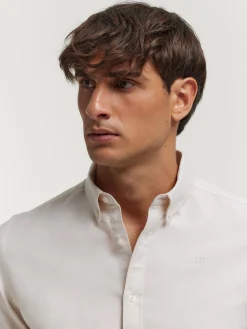 CAMISA OXFORD SOLID BEIGE