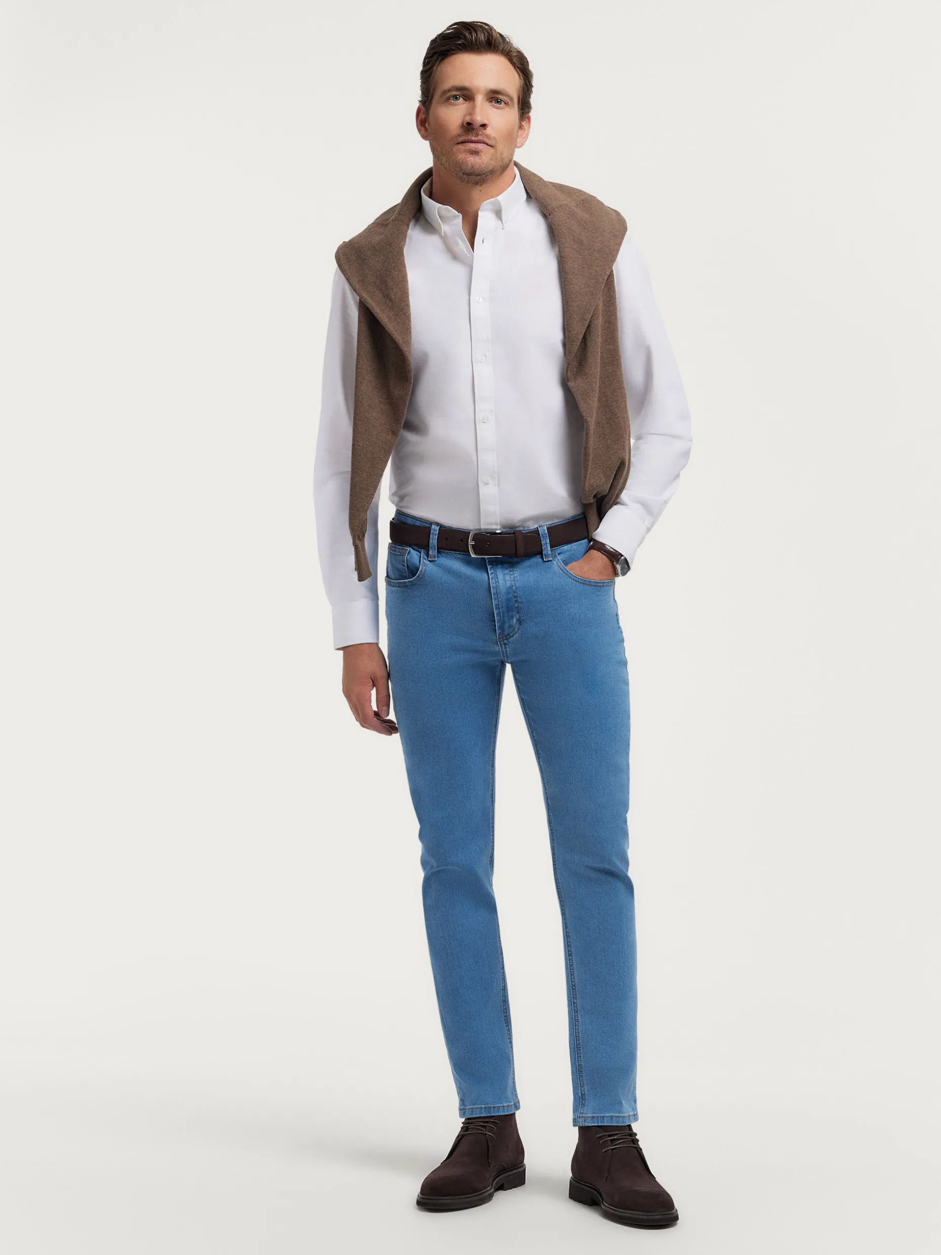 CAMISA OXFORD SOLID BLANCO