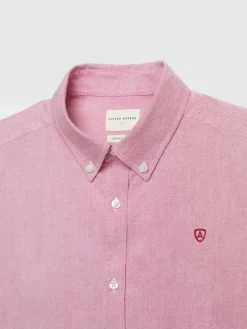 CAMISA OXFORD SOLID BURDEOS