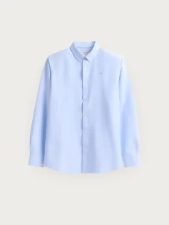 CAMISA OXFORD SOLID CELESTE