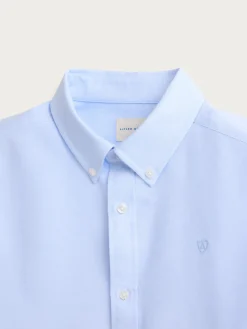 CAMISA OXFORD SOLID CELESTE