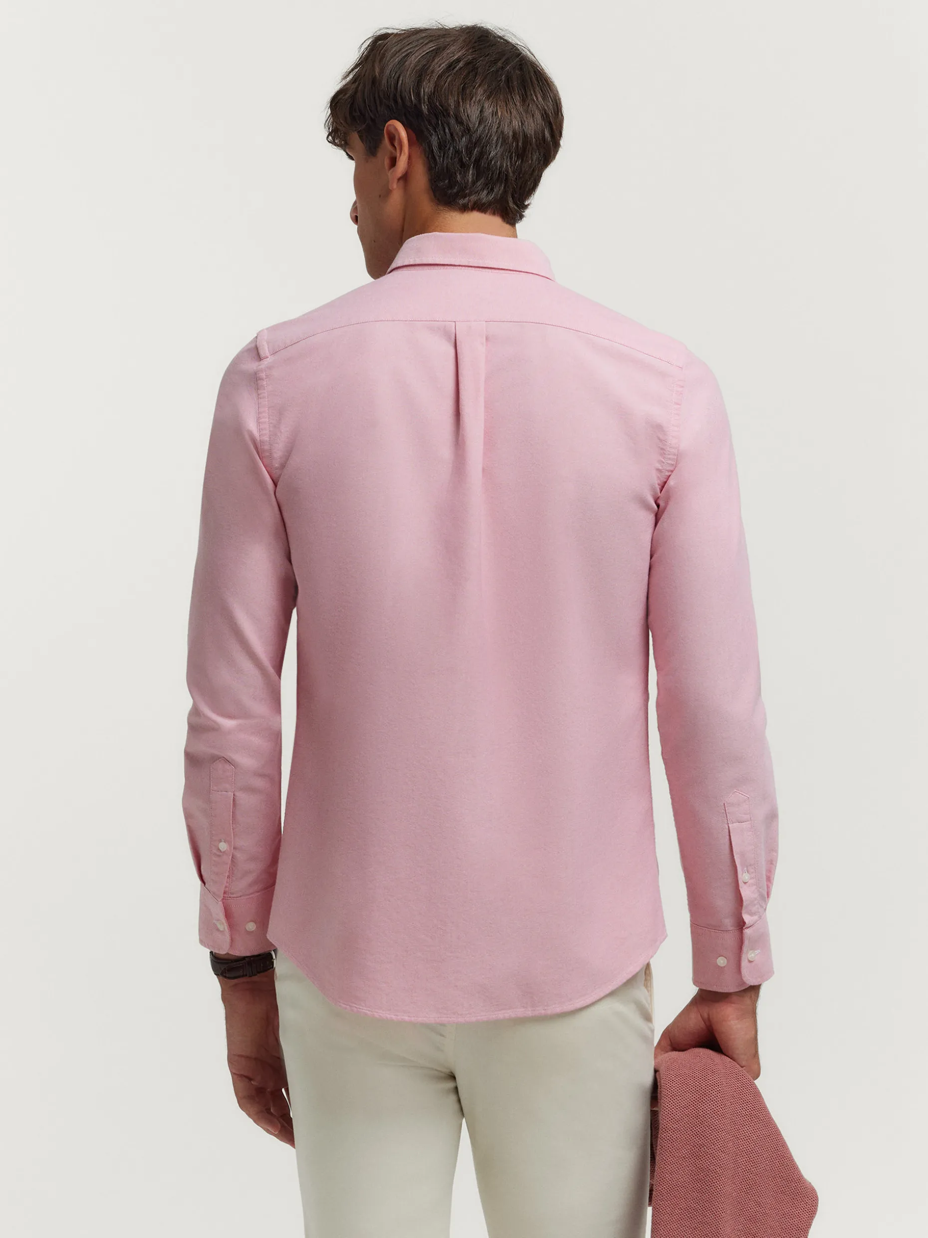CAMISA OXFORD SOLID CORAL
