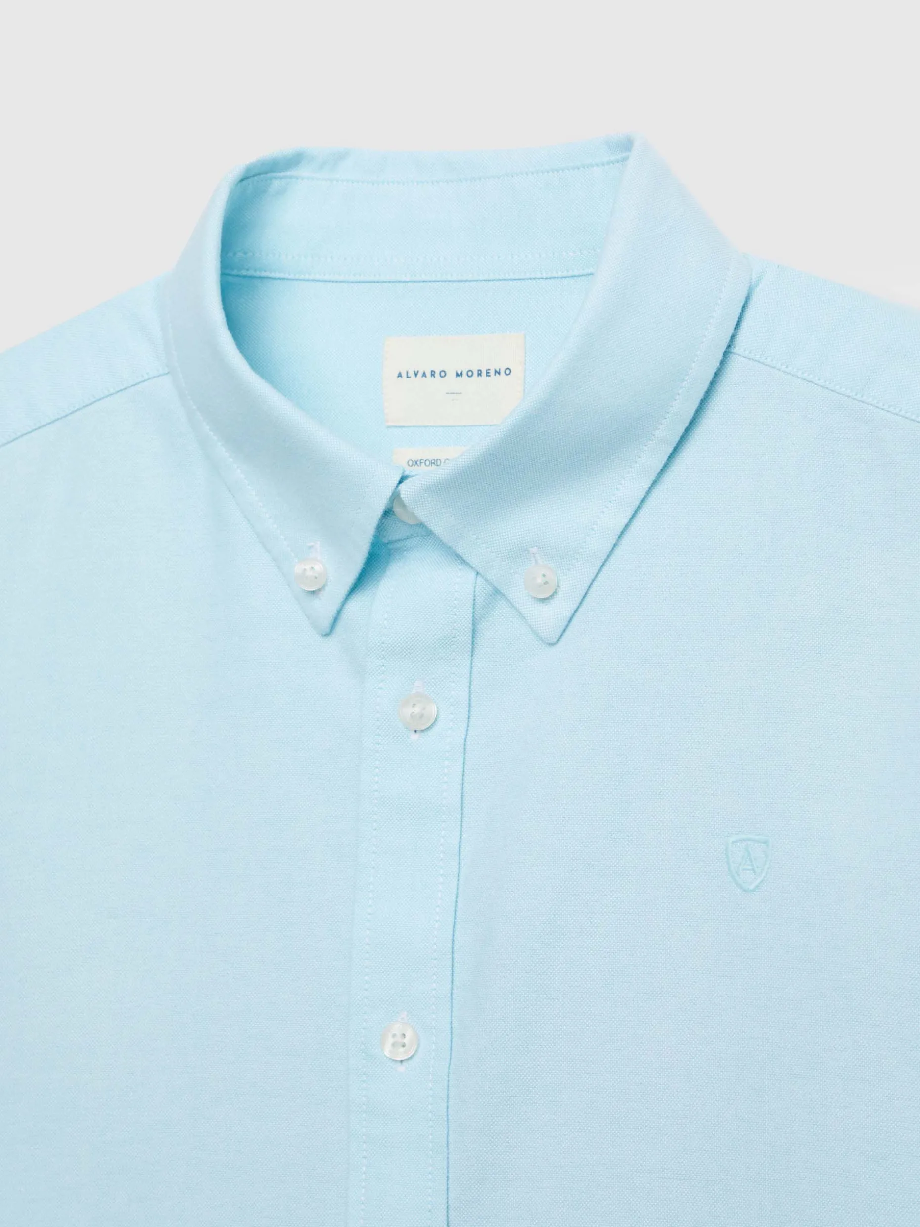 CAMISA OXFORD SOLID VERDE AGUA