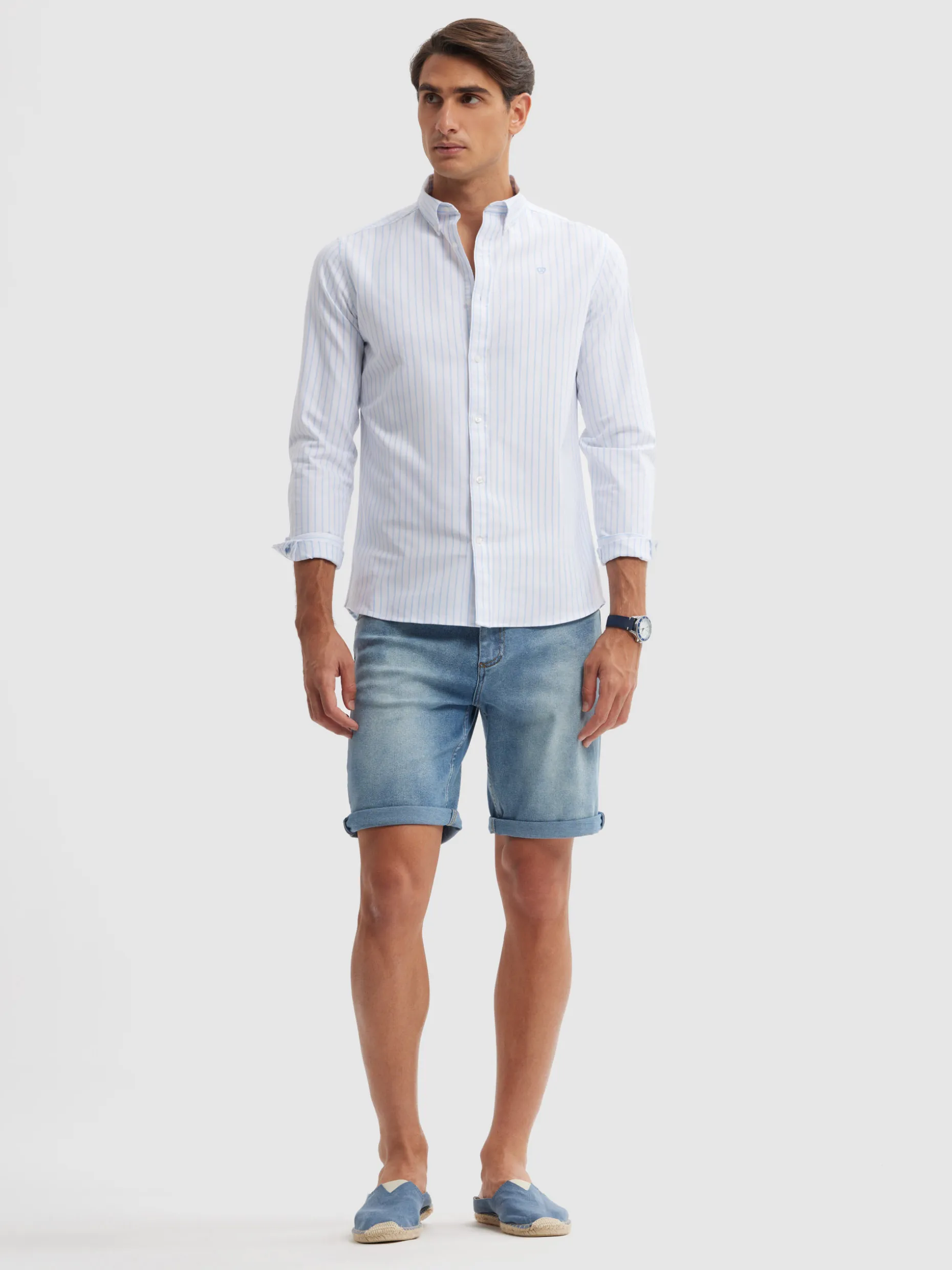 CAMISA OXFORD SUNNY CELESTE