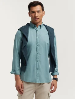 CAMISA PANAMA DYE AZUL