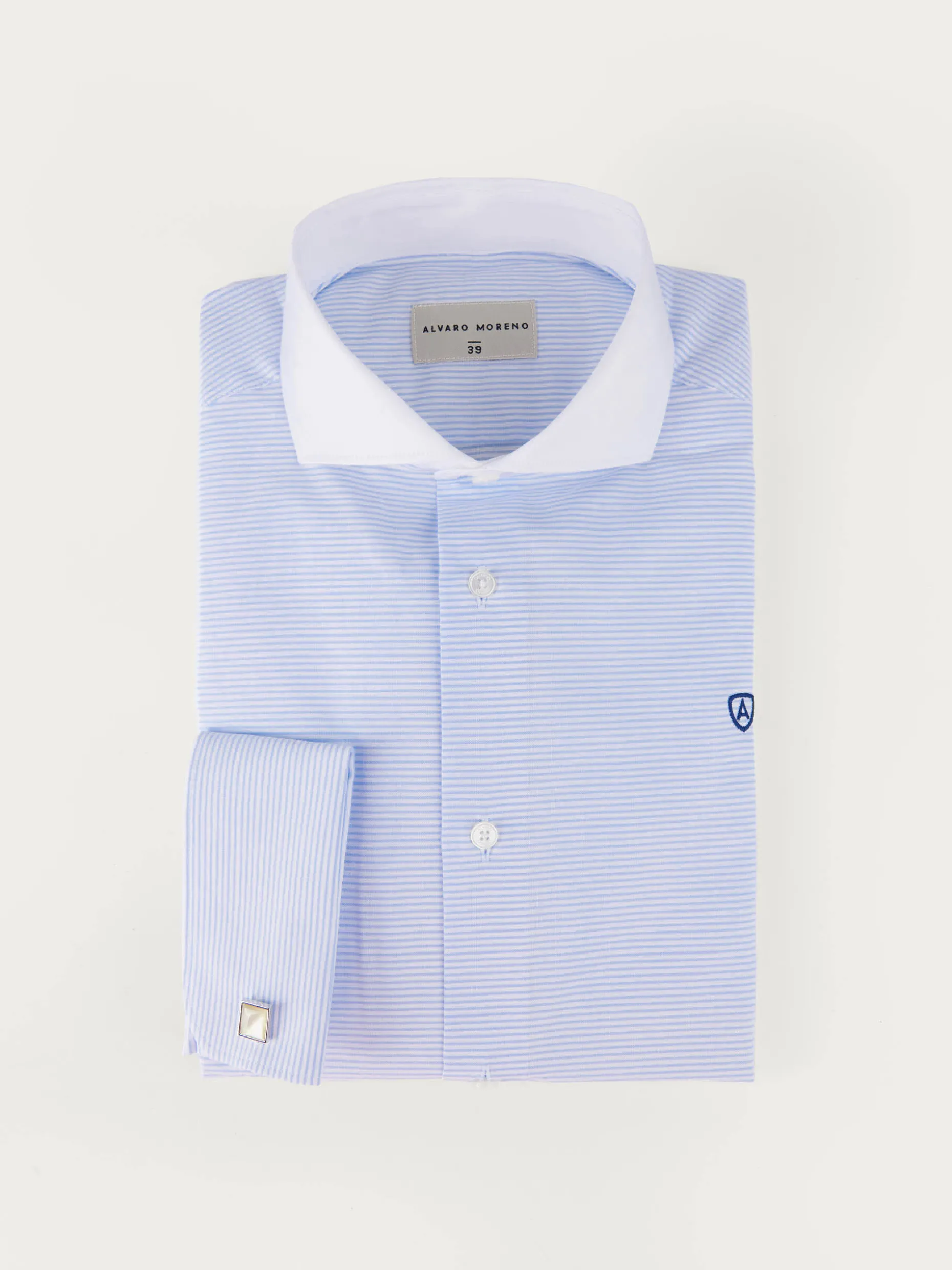 CAMISA RAYAS P.DOBLE AZUL