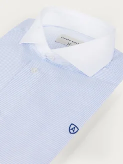 CAMISA RAYAS P.DOBLE AZUL