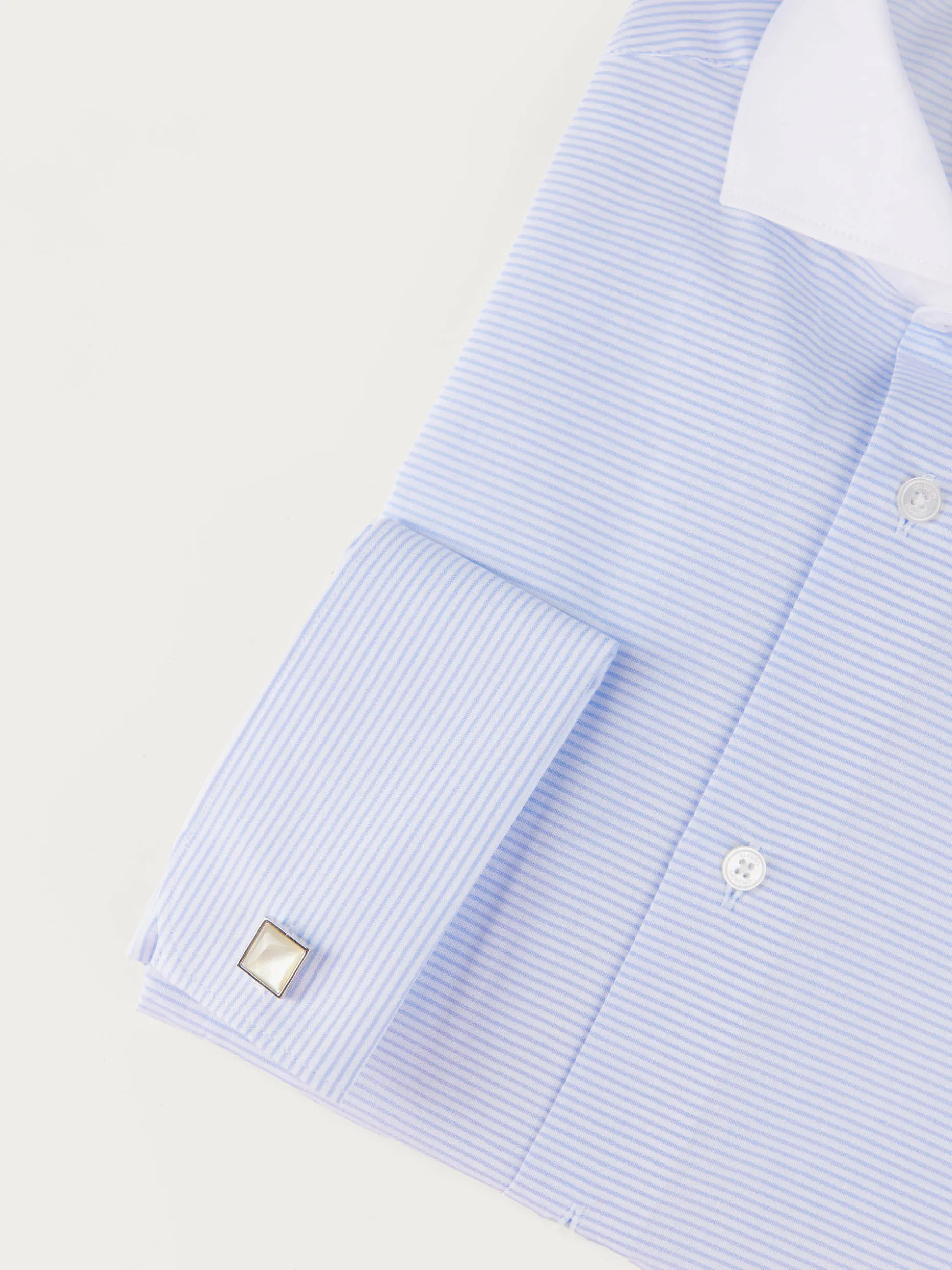CAMISA RAYAS P.DOBLE AZUL