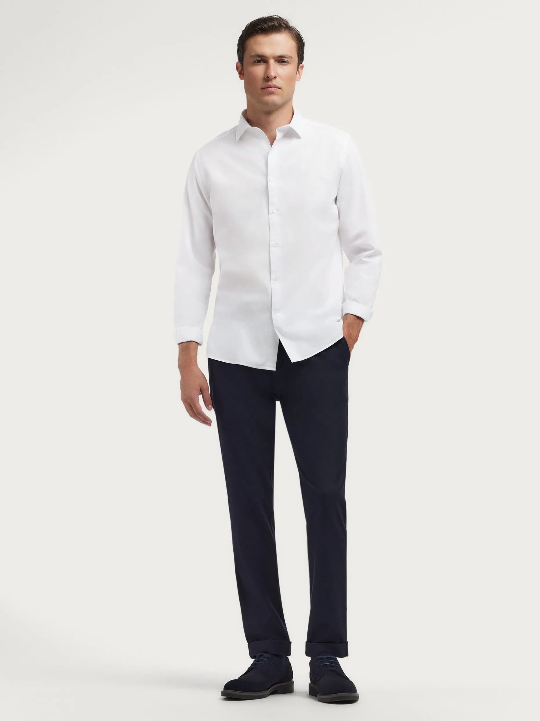 CAMISA TWILL DYE BLANCO