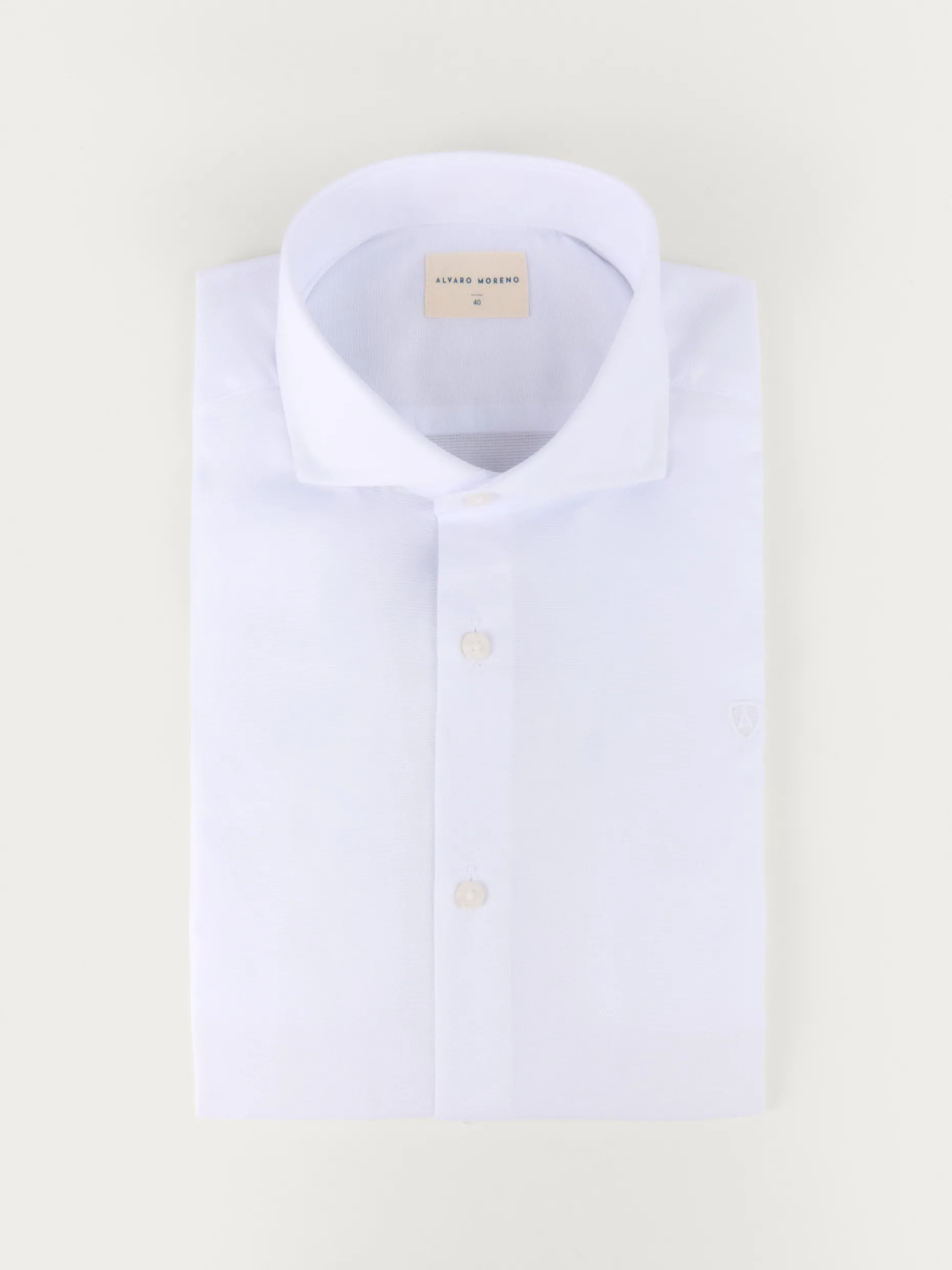 CAMISA VESTIR DOBBY BLANCO