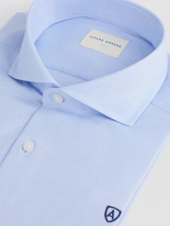 CAMISA VESTIR ESTRUCTURA AZUL