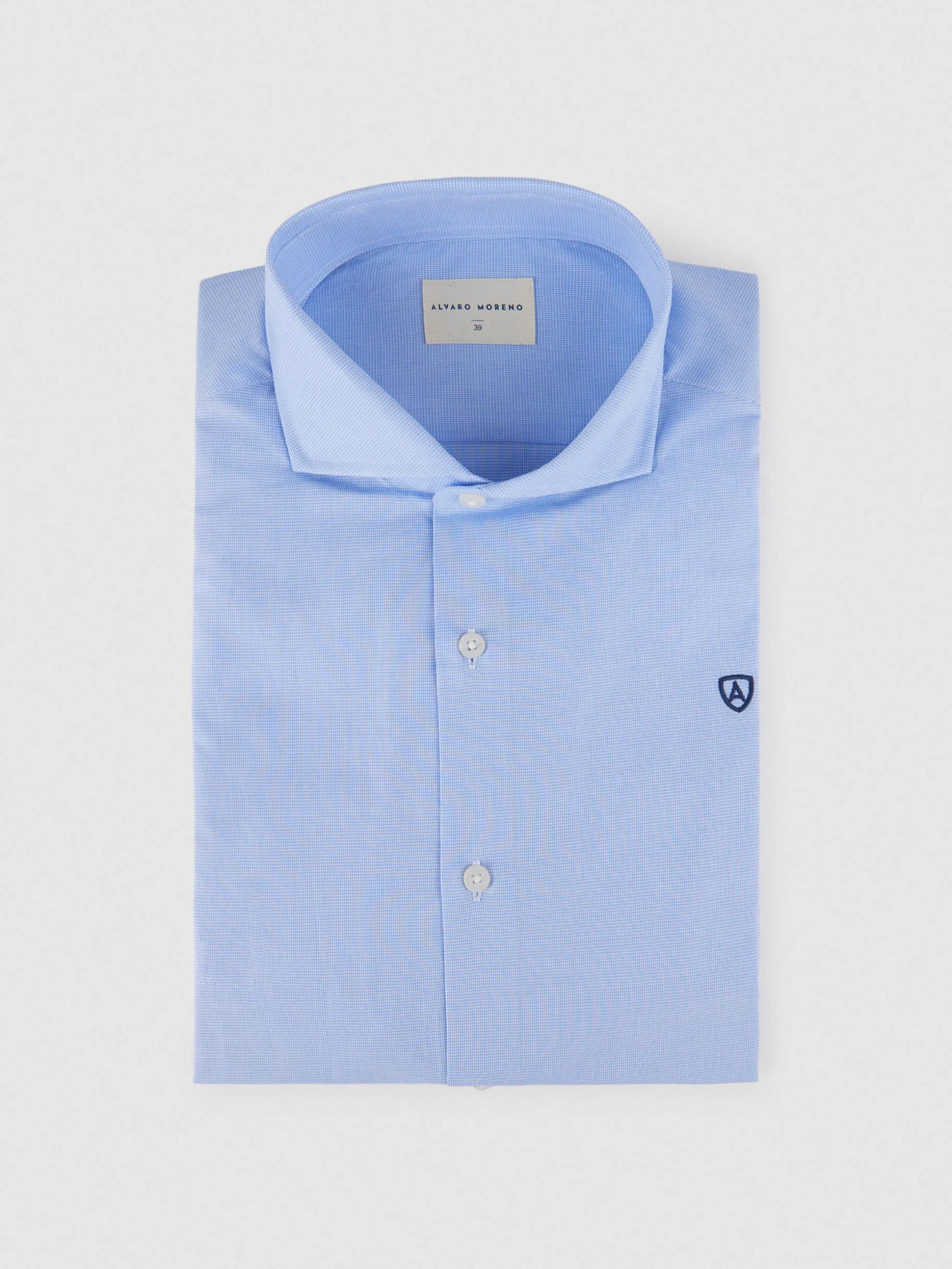 CAMISA VESTIR MICRO GALLO CELESTE