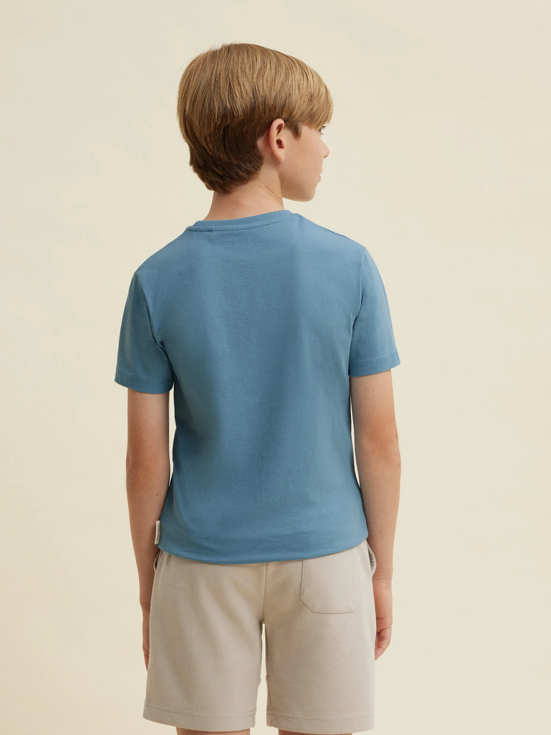 CAMISETA BASIC KIDS CELESTE