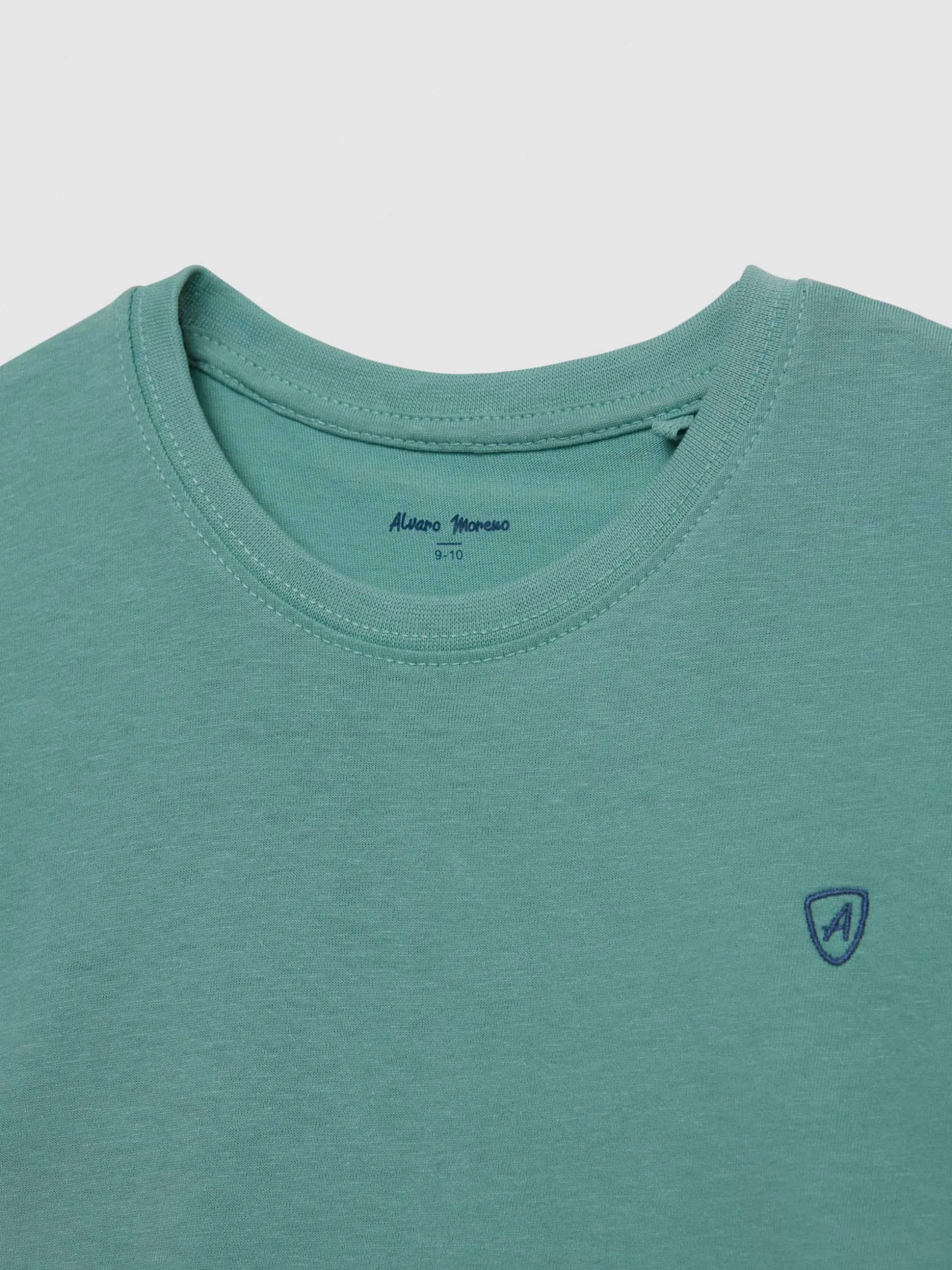 CAMISETA BASIC KIDS VERDE AGUA