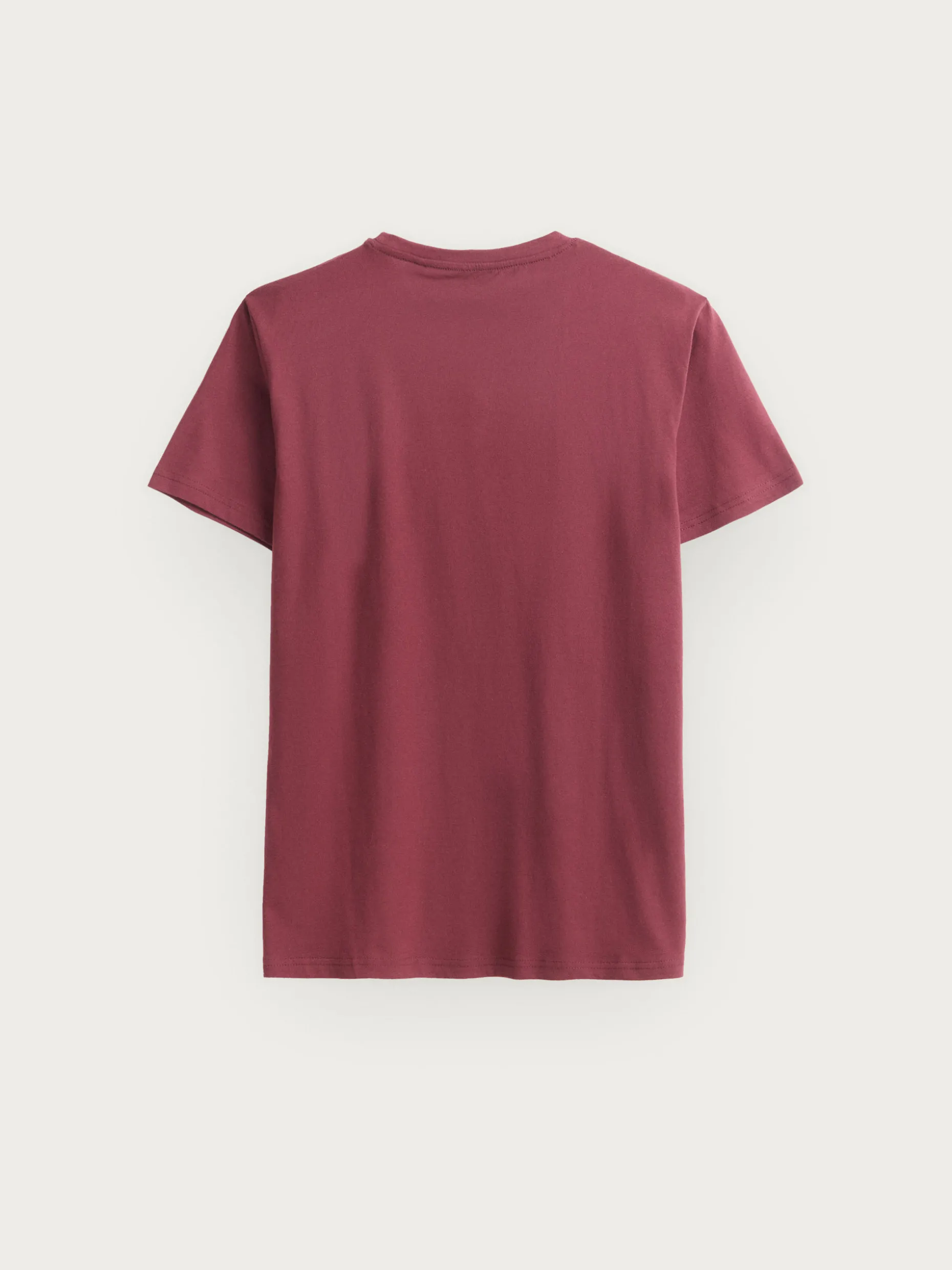 CAMISETA BASICA BURDEOS