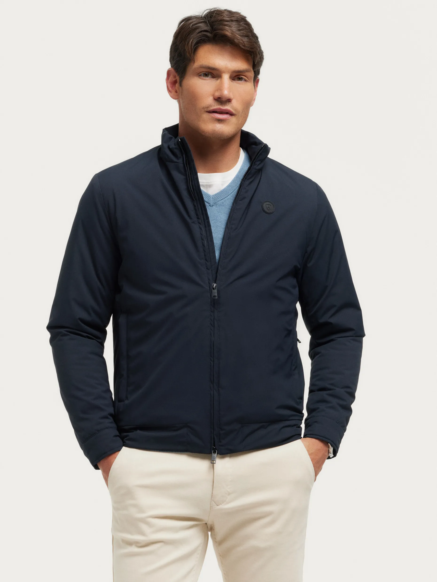 CAZADORA LECLERC AZUL MARINO