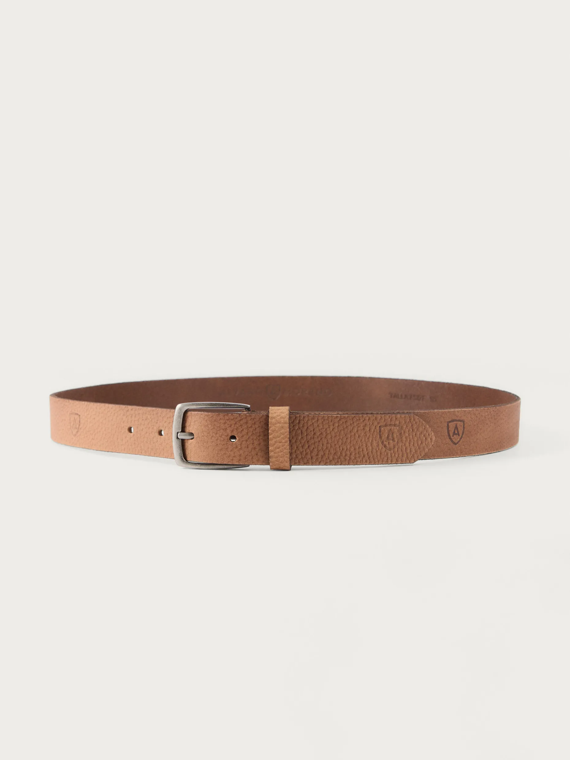CINTURON LOGO PIEL CAMEL