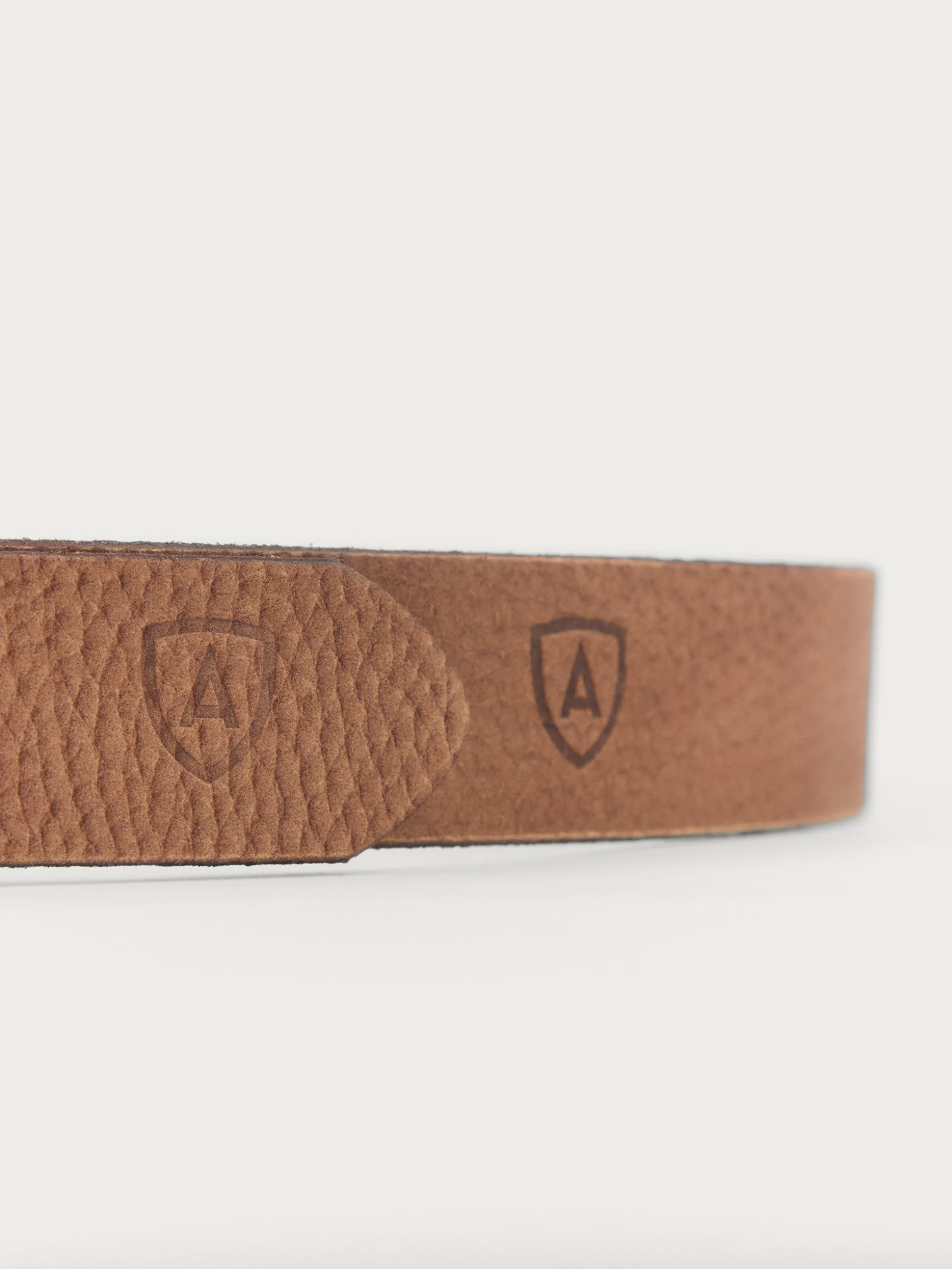 CINTURON LOGO PIEL CAMEL