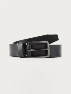 CINTURON PIEL VESTIR NEGRO