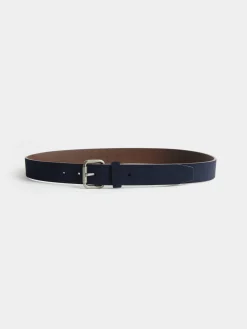 CINTURON SUEDE AZUL MARINO
