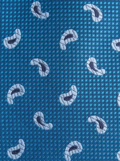 CORBATA JACQUARD MF AZUL